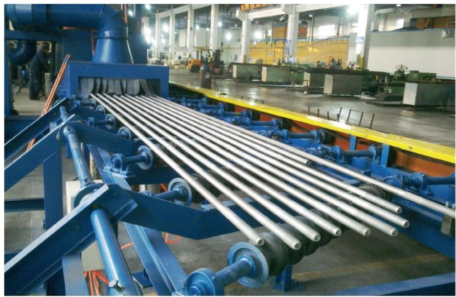 鋼筋線材圓鋼拋丸機